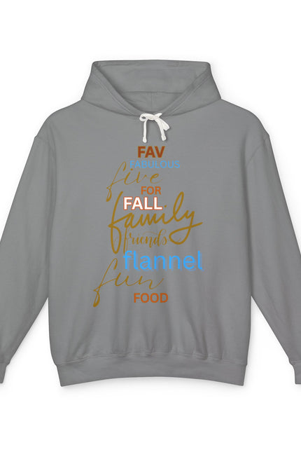 Fall Family Flannel Hoodie — "Fav Things" Cozy Autumn Sweatshirt