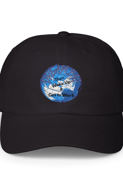 Inspirational Classic Dad Cap - 'Wake Up, Get to Work'