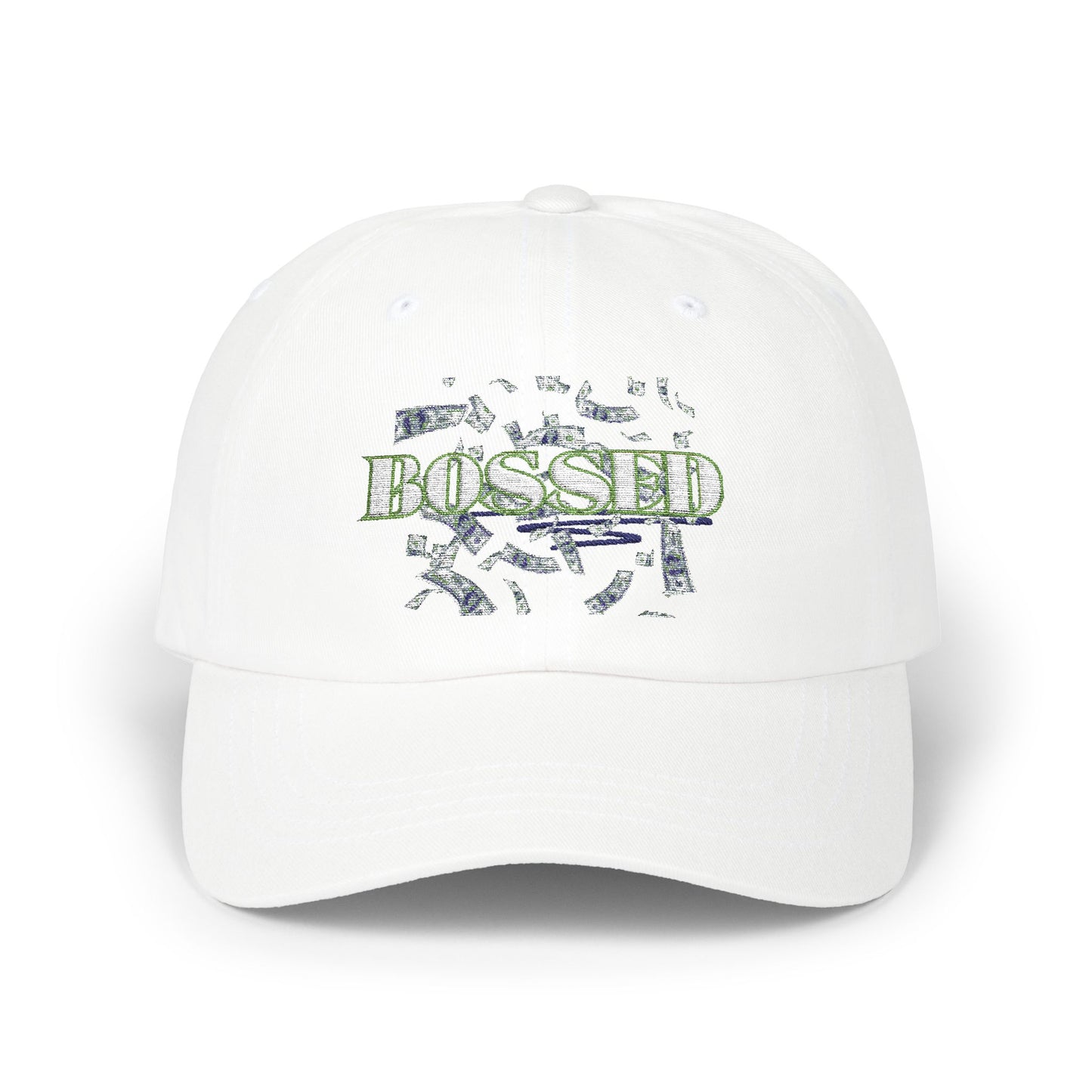 Bossed Classic Dad Cap - Stylish Adjustable Baseball Hat for Everyday Wear