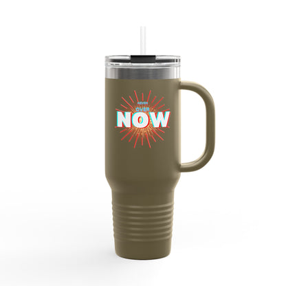 Motivational Insulated Travel Mug - 40oz - ‘Over Now’ Design