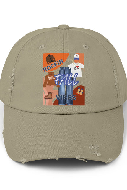 Fall Cap - Unisex Distressed Cap