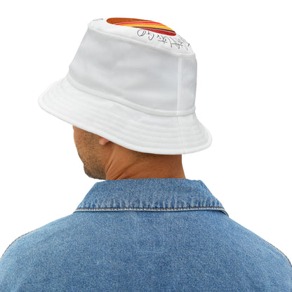 Stylish Bucket Hat with Trendy Text Design
