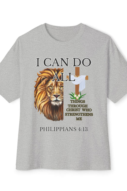 Christian Lion Tee — "I Can Do All Things" Philippians 4:13 Inspirational T‑Shirt