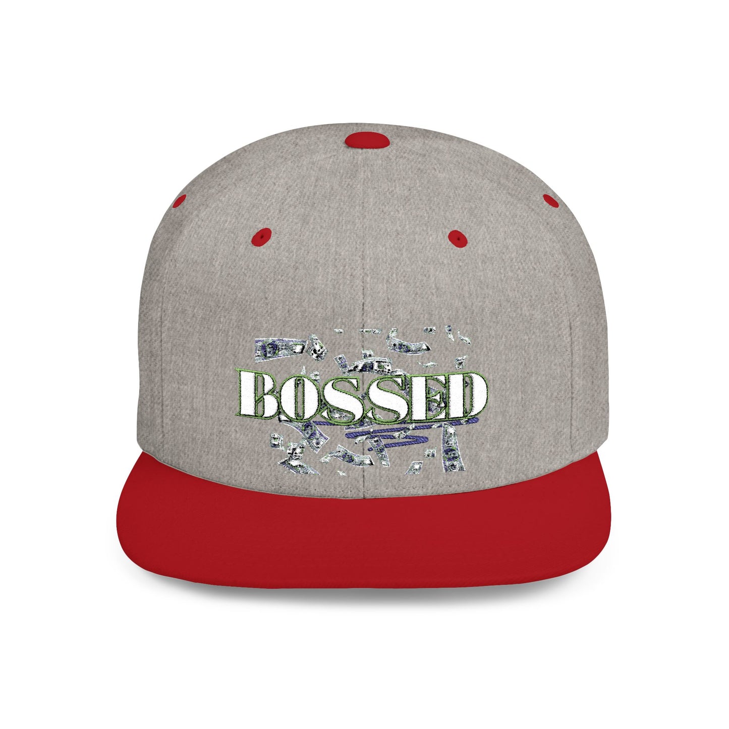 BOSSED Flat Bill Snapback Hat - Stylish Cap for Confident Individuals