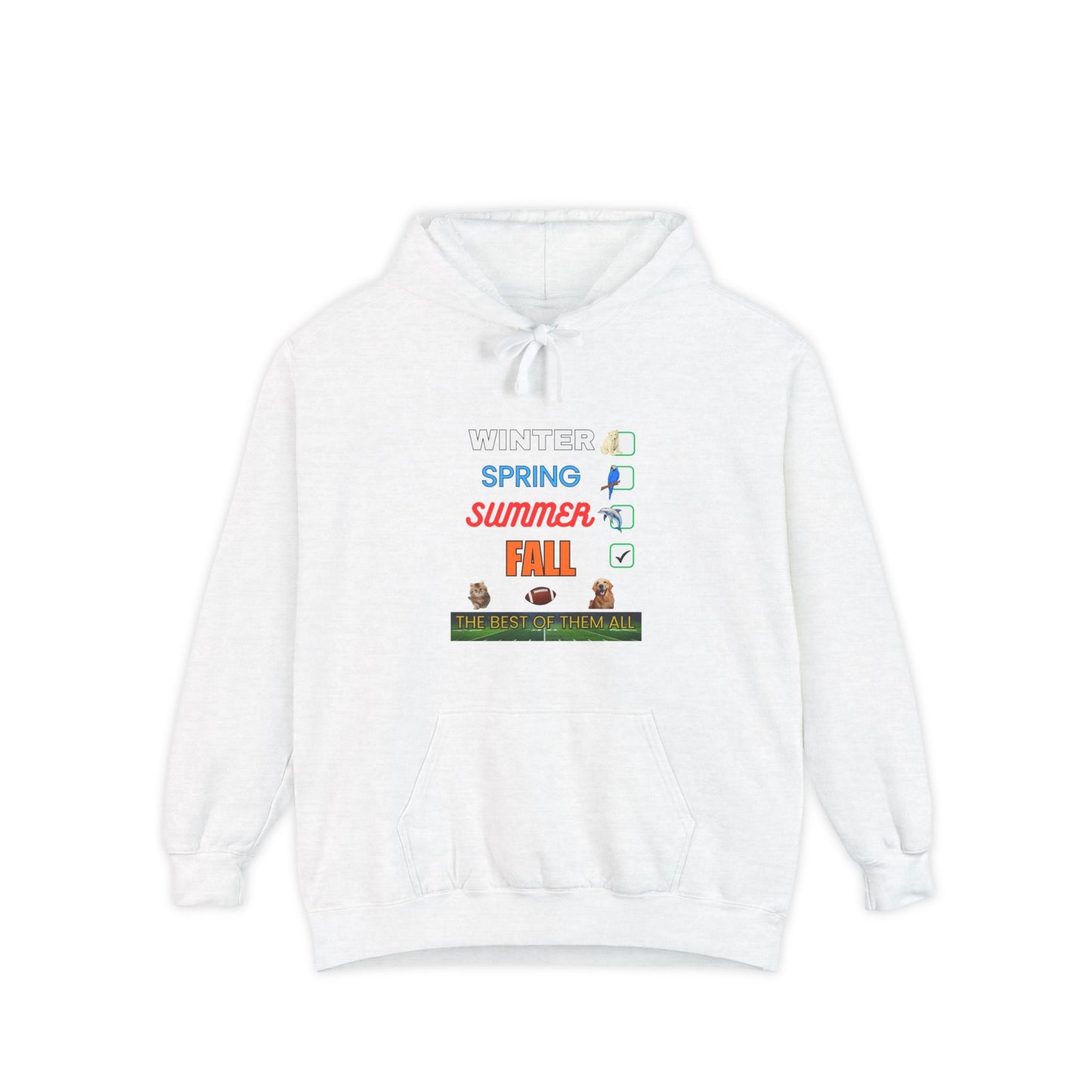 Fall Hoodie - Unisex Garment-Dyed Hoodie for Cozy Autumn Vibes