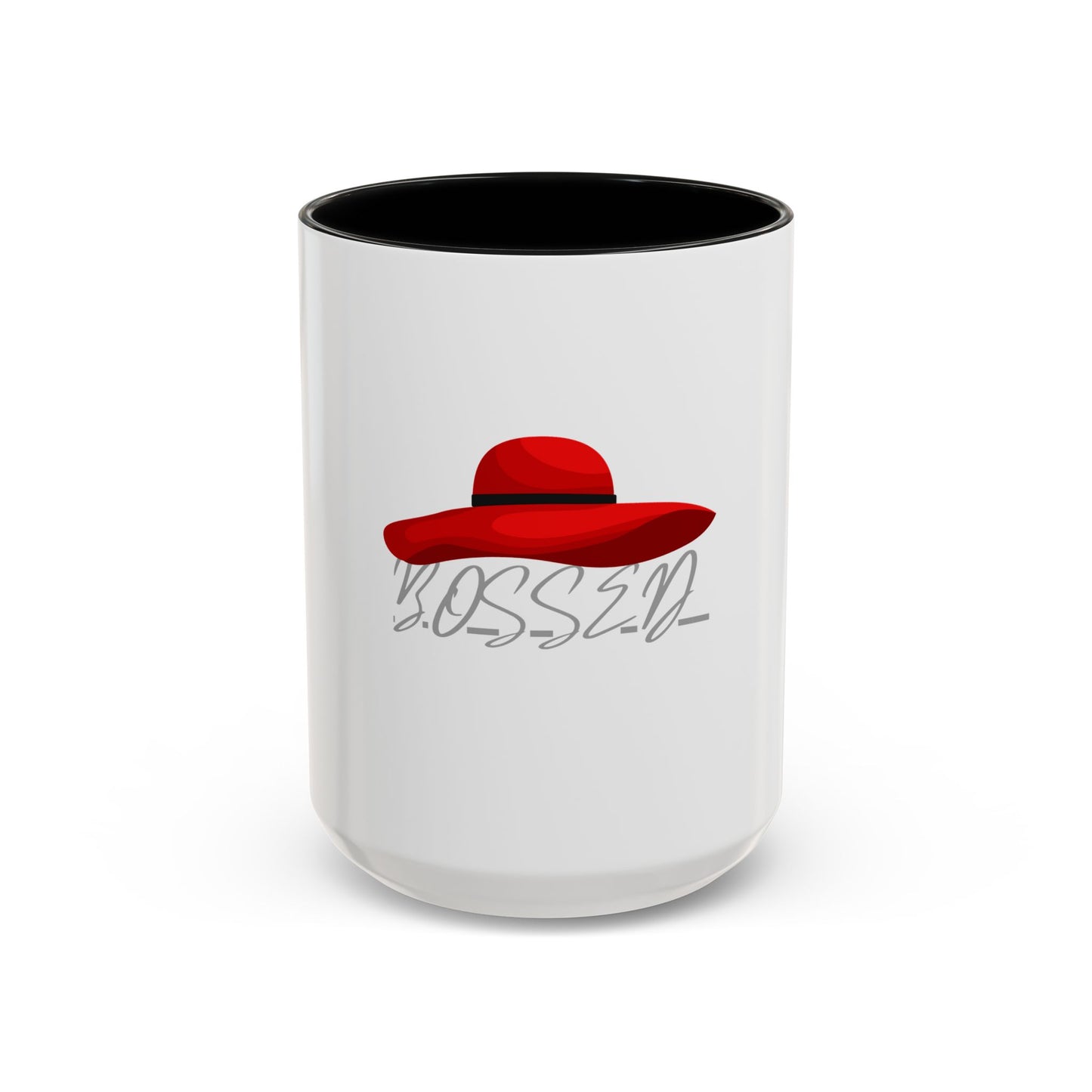 Bold Red Hat Accent Coffee Mug - Stylish Drinkware for Fashion Lovers