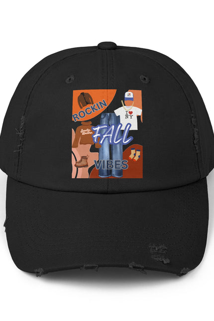 Fall Cap - Unisex Distressed Cap