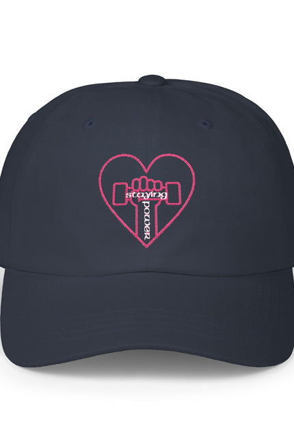 Heart & Dumbbell Classic Dad Cap - Gym Lover Hat, Father's Day Gift, Workout Accessories, Casual Style Cap, Fitness Enthusiast Gear