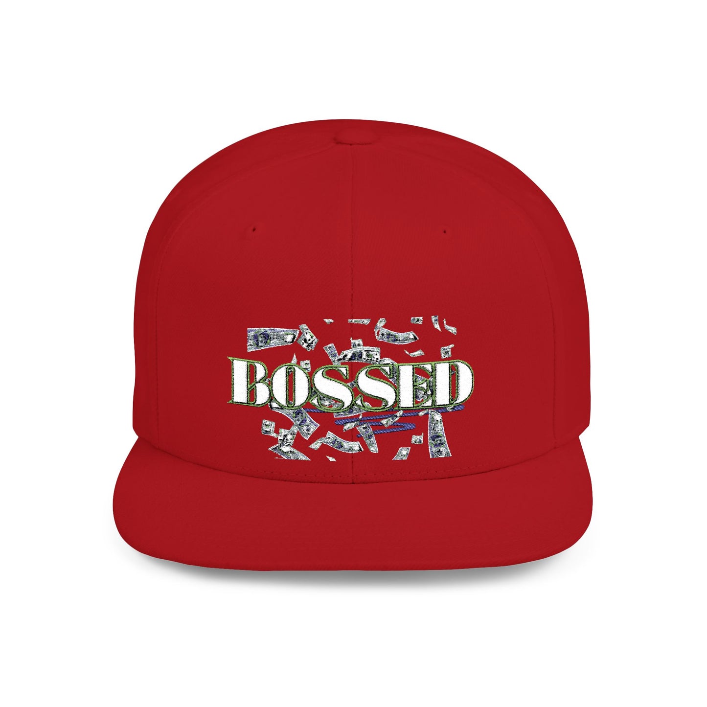 BOSSED Flat Bill Snapback Hat - Stylish Cap for Confident Individuals