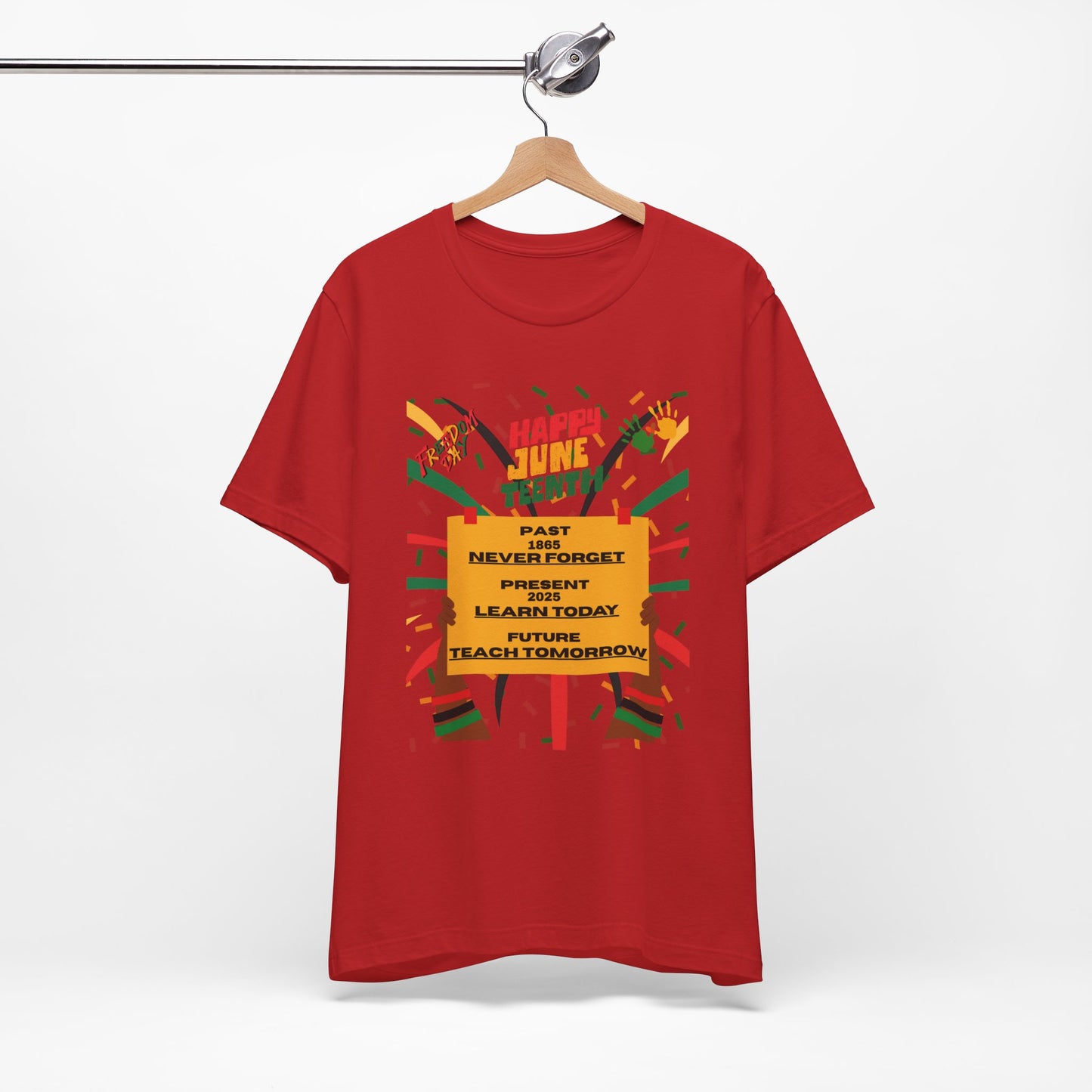 Happy Juneteenth Unisex Garment-Dyed T-Shirt - Celebrate Freedom and Heritage