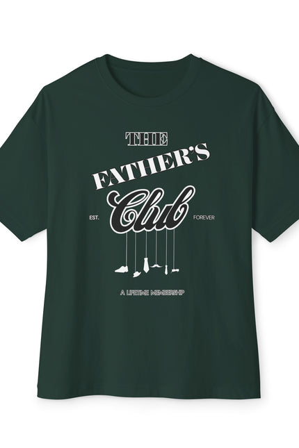 Classic Father’s Club Unisex Oversized Tee, Casual Shirt for Dads, Gift for Father's Day, Comfortable Everyday Wear, Trendy Boxy Top