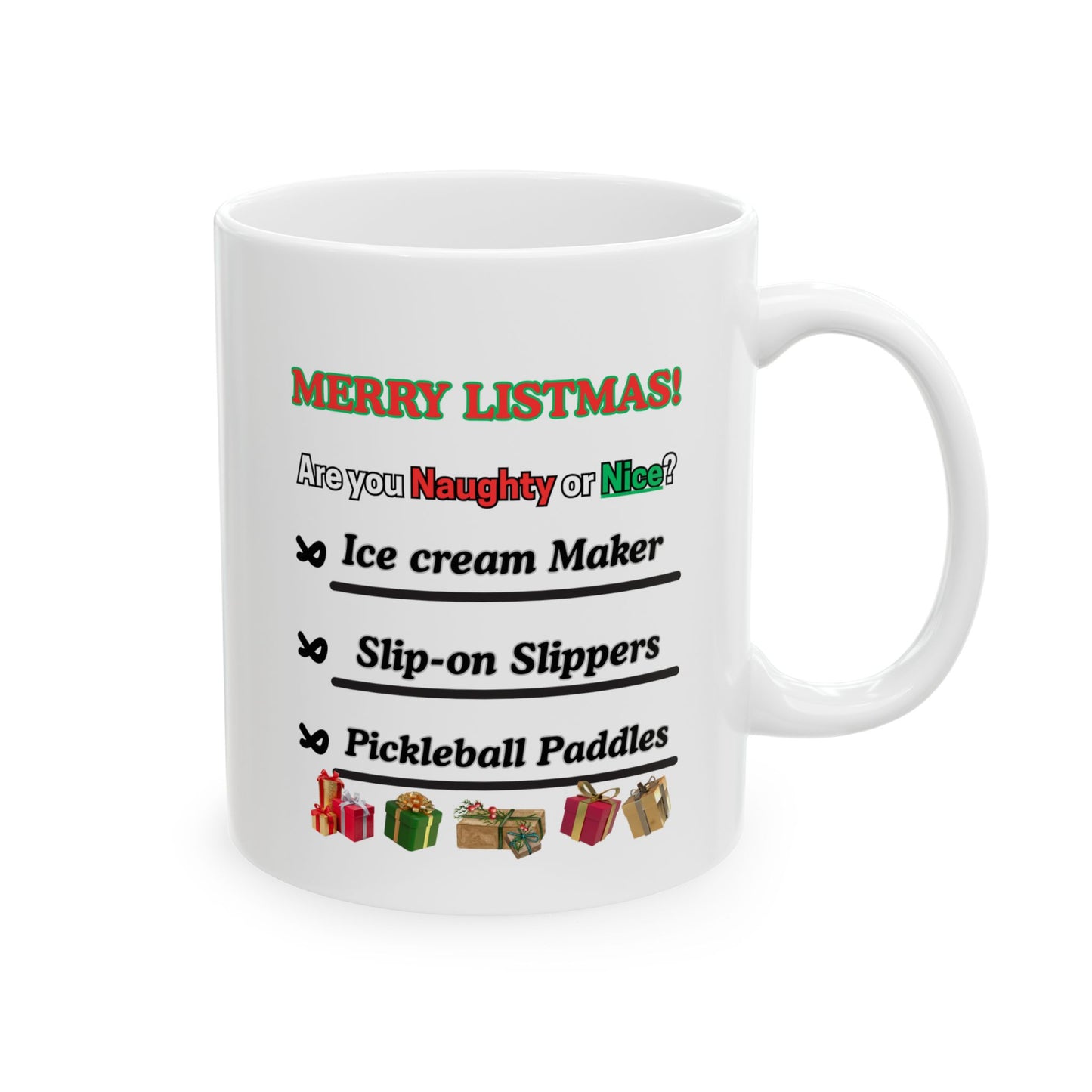 Christmas Mug — Funny 'Merry Christmas! Everyone gets a hug' Holiday Coffee Cup (11oz/15oz)