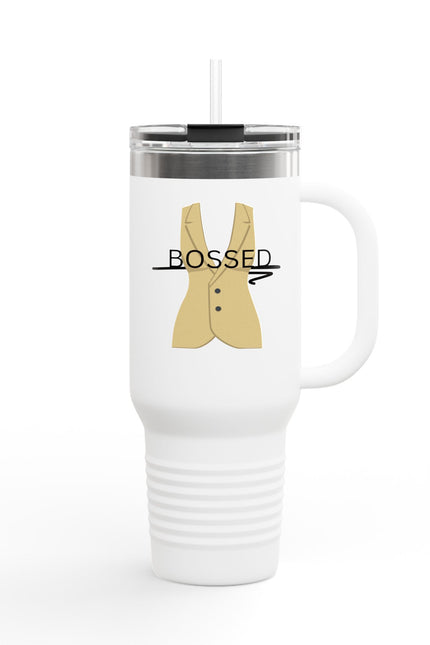 Bossed Insulated Travel Mug - 40oz Coffee Cup for Professionals