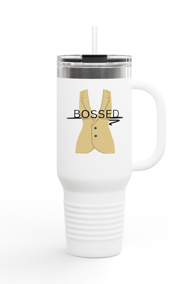 Bossed Insulated Travel Mug - 40oz Coffee Cup for Professionals