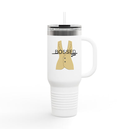 Bossed Insulated Travel Mug - 40oz Coffee Cup for Professionals
