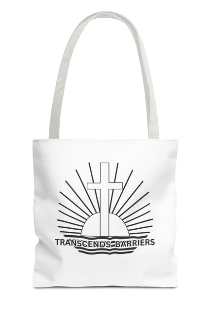 Inspirational Quote Tote Bag - Transcends Barriers - Eco-friendly Shopping Bag, Gift for Friends, Motivational Canvas Bag, Everyday Use