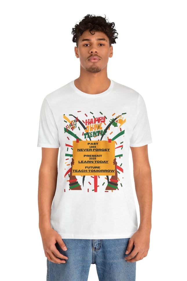 Happy Juneteenth Unisex Garment-Dyed T-Shirt - Celebrate Freedom and Heritage