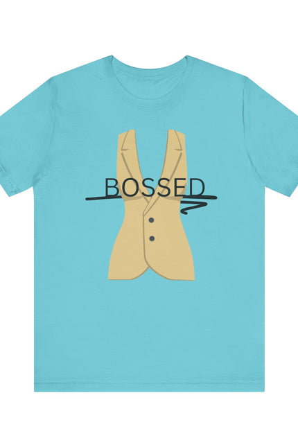 Bossed Unisex Garment-Dyed T-shirt in Black