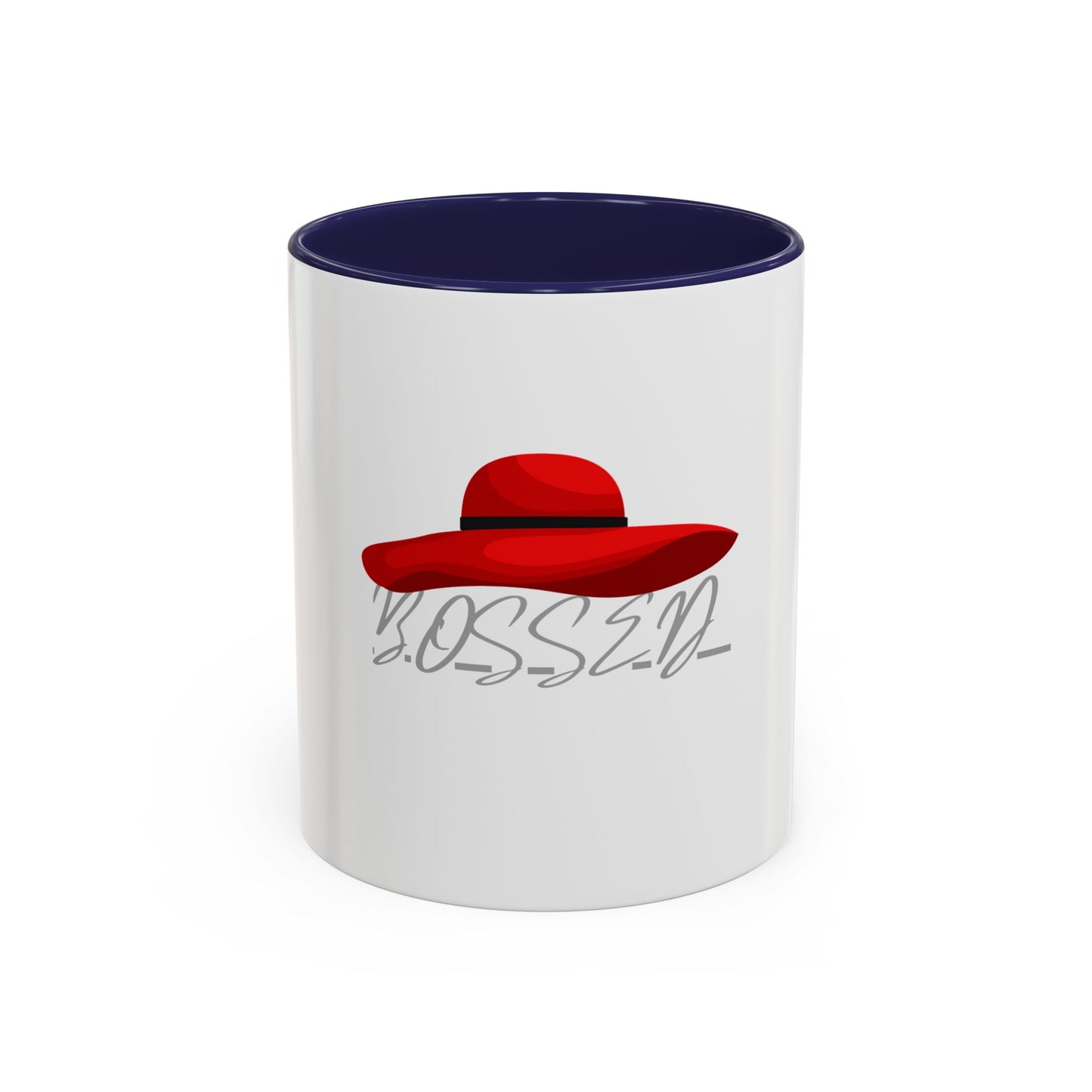 Bold Red Hat Accent Coffee Mug - Stylish Drinkware for Fashion Lovers