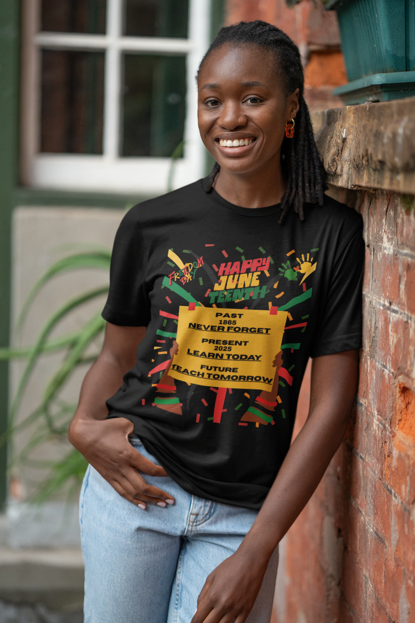 Happy Juneteenth Celebration Tee | Never Forget, Learn Today, Teach Tomorrow
