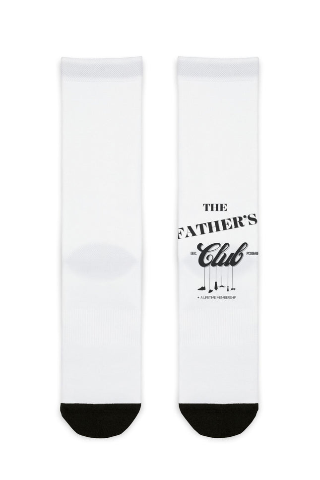 Father's Club Sublimation Crew Socks - Perfect Gift for Dads
