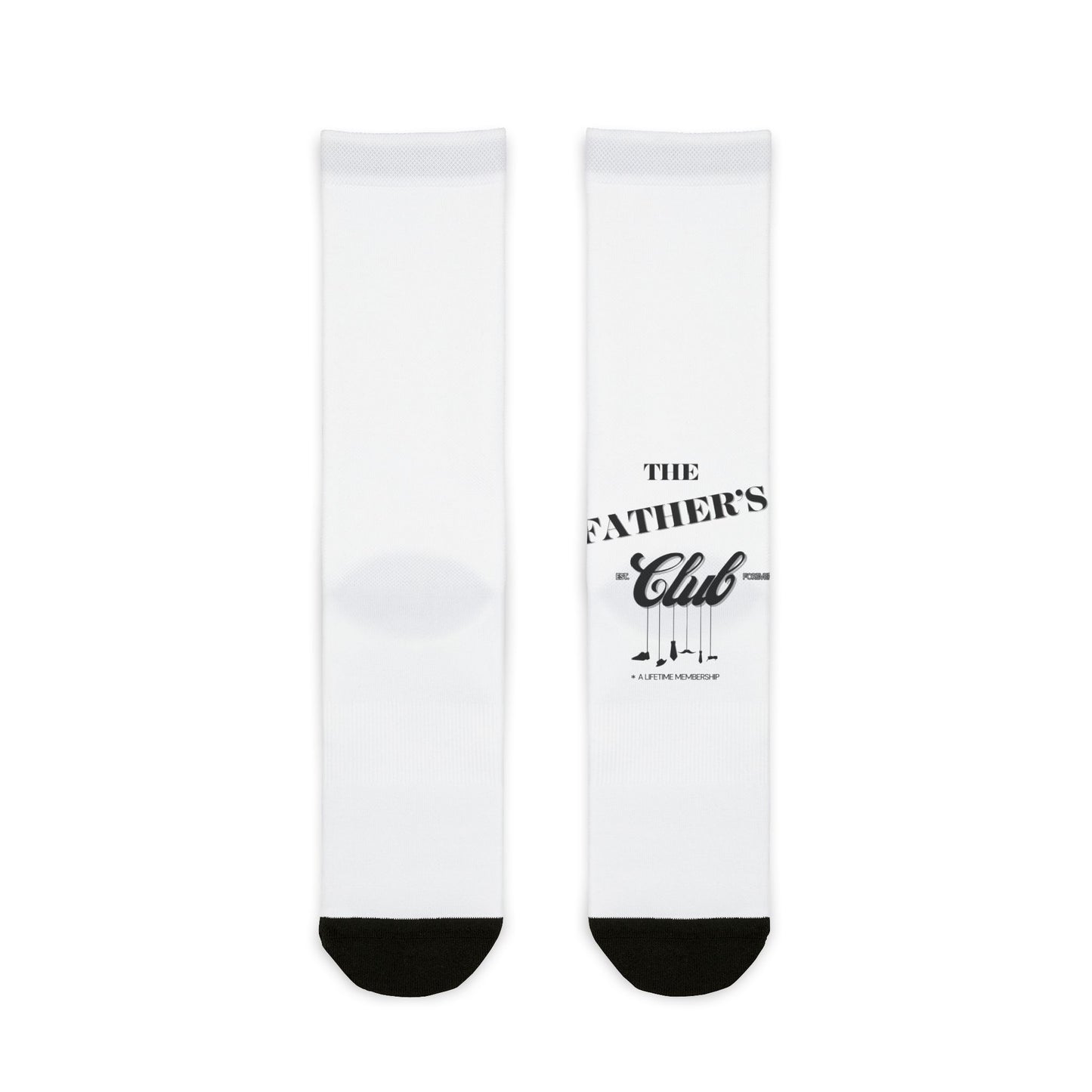 Father's Club Sublimation Crew Socks - Perfect Gift for Dads