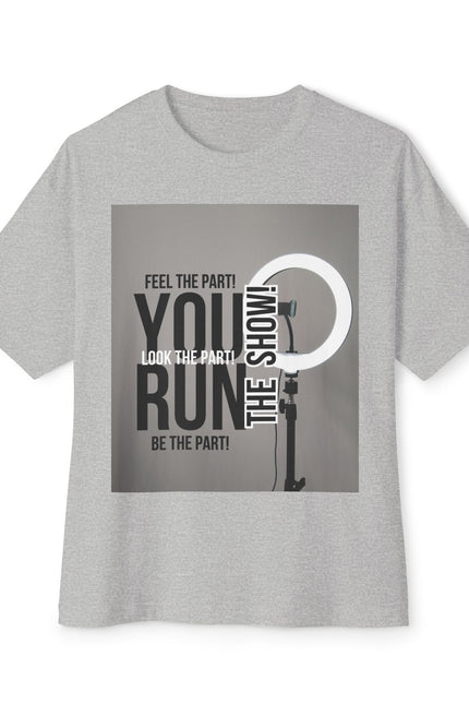 Oversized Tee - RUN THE SHOW Design