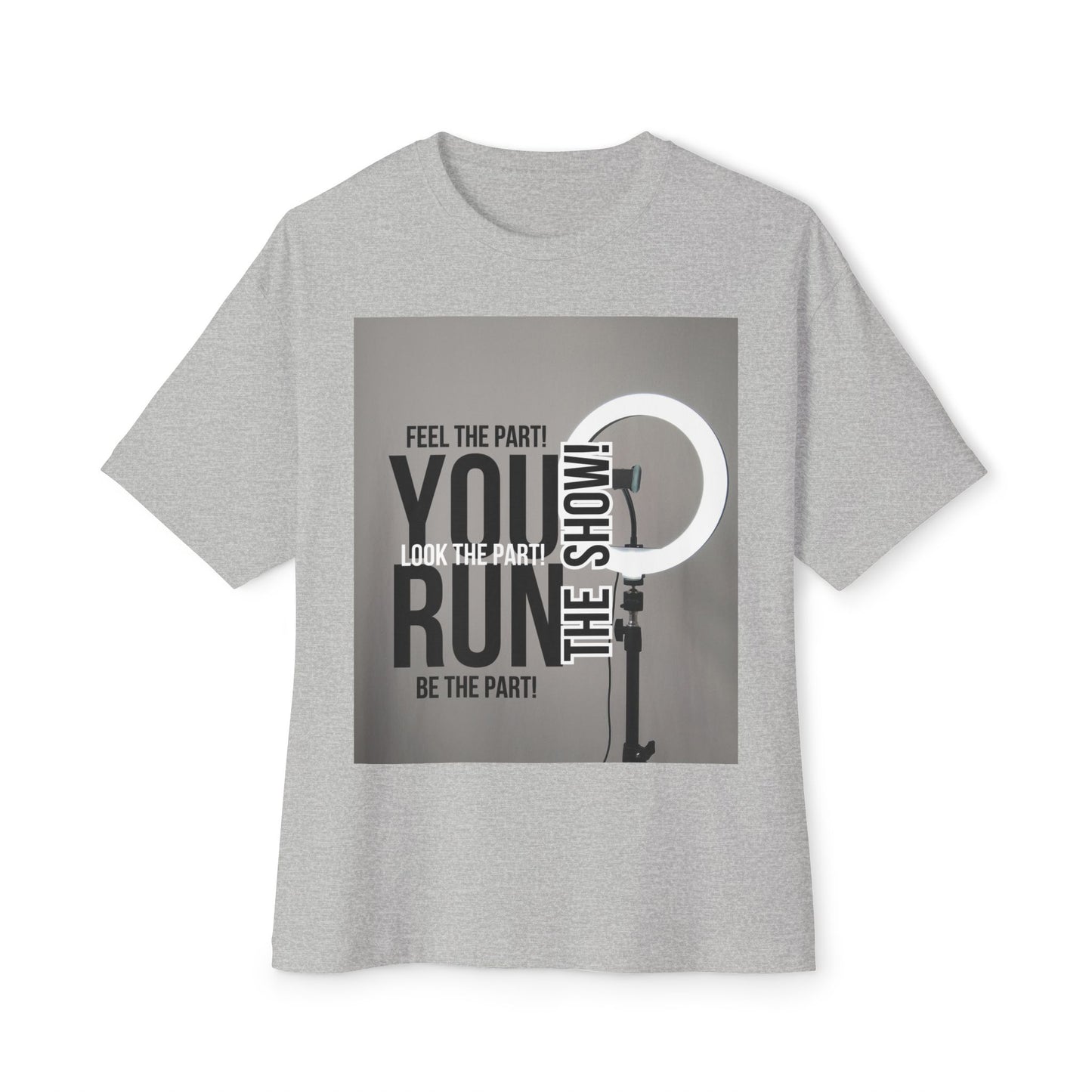 Oversized Tee - RUN THE SHOW Design