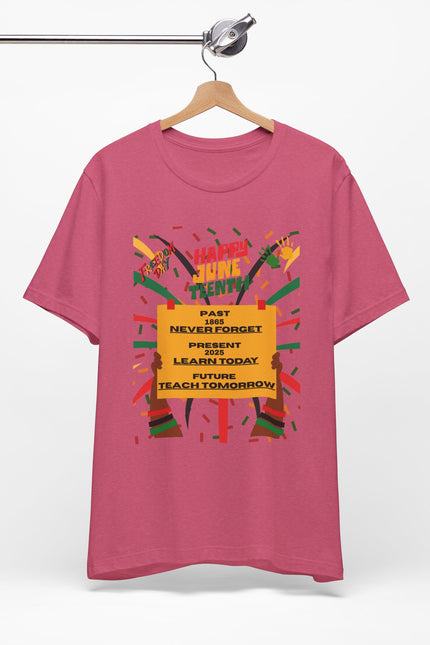 Happy Juneteenth Unisex Garment-Dyed T-Shirt - Celebrate Freedom and Heritage