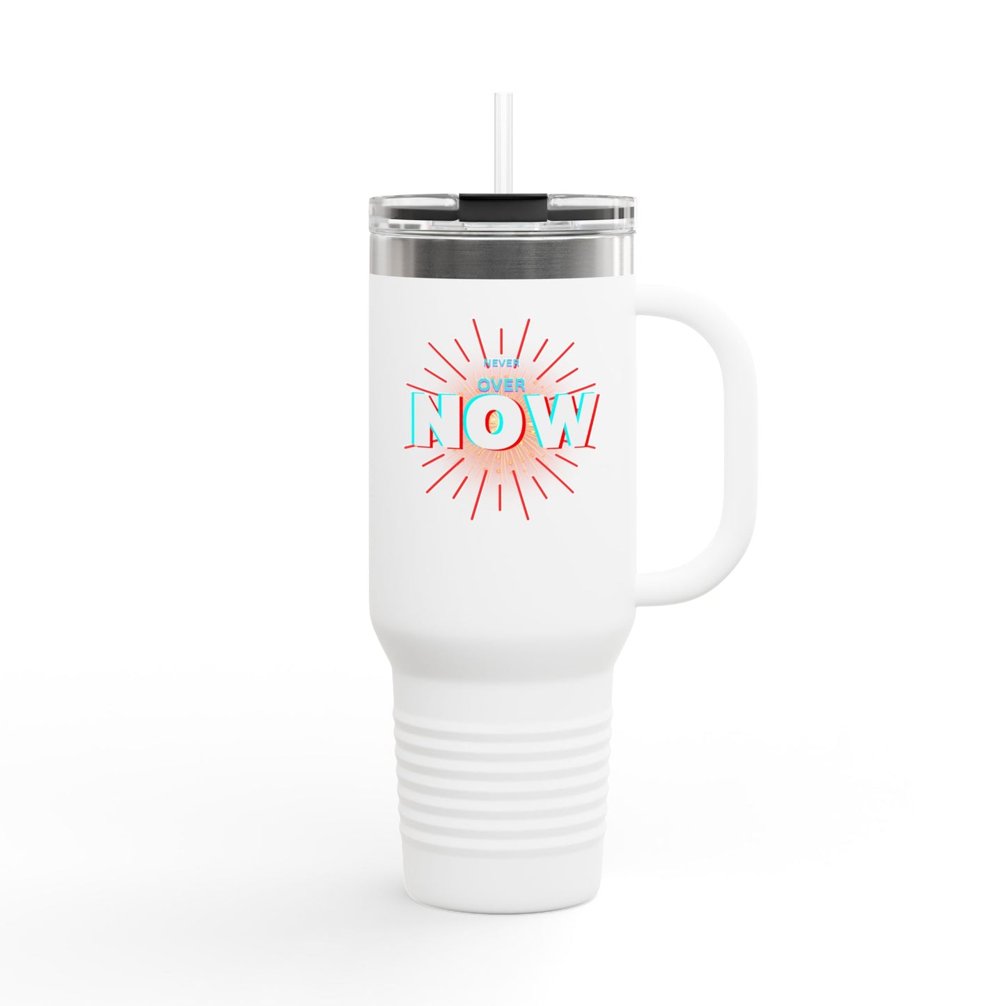 Motivational Insulated Travel Mug - 40oz - ‘Over Now’ Design