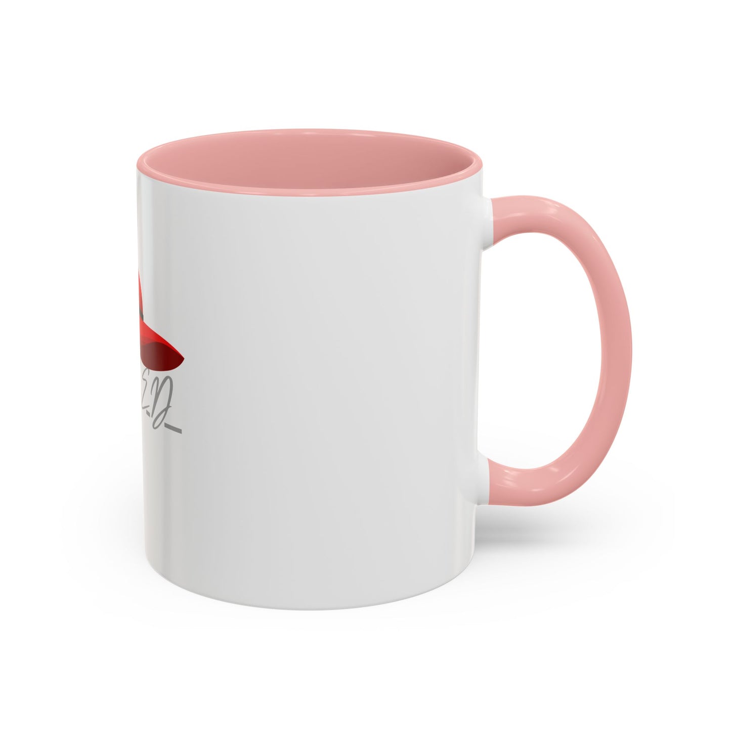 Bold Red Hat Accent Coffee Mug - Stylish Drinkware for Fashion Lovers