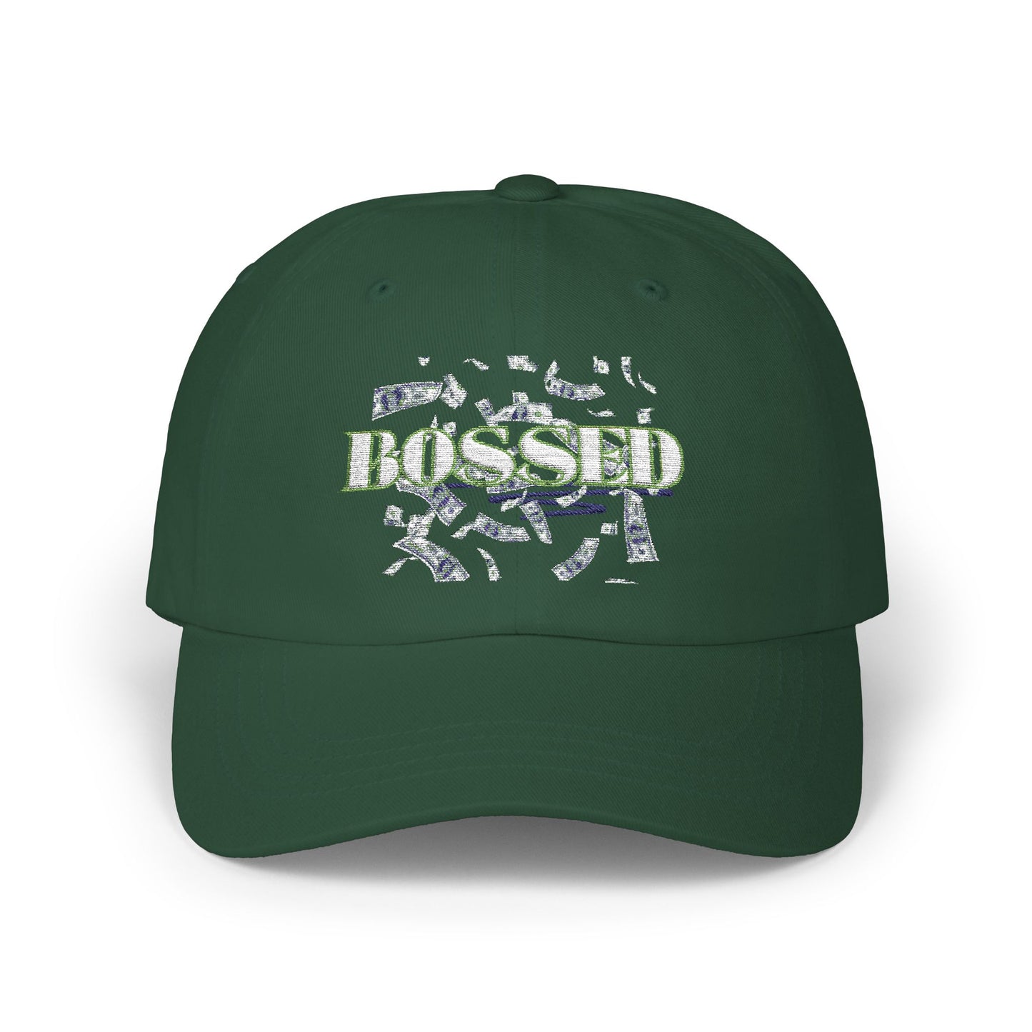Bossed Classic Dad Cap - Stylish Adjustable Baseball Hat for Everyday Wear