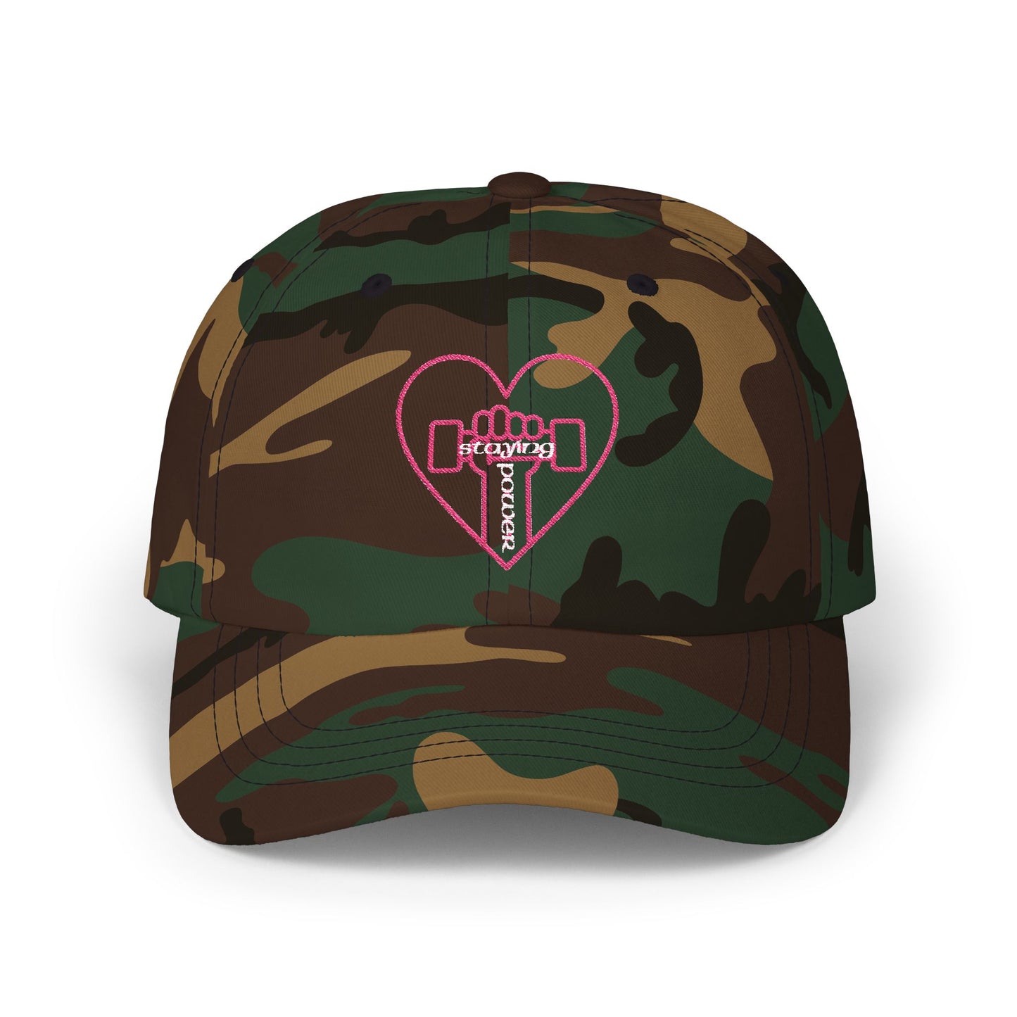 Heart & Dumbbell Classic Dad Cap - Gym Lover Hat, Father's Day Gift, Workout Accessories, Casual Style Cap, Fitness Enthusiast Gear