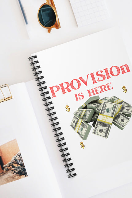 Money Provision Spiral Notebook - Creative Writing, Journaling, Gift for Entrepreneurs, Note-taking, Business Planner