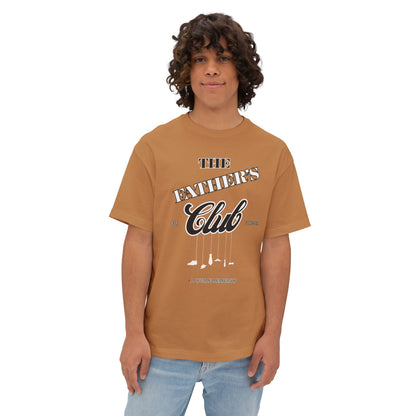 Classic Father’s Club Unisex Oversized Tee, Casual Shirt for Dads, Gift for Father's Day, Comfortable Everyday Wear, Trendy Boxy Top