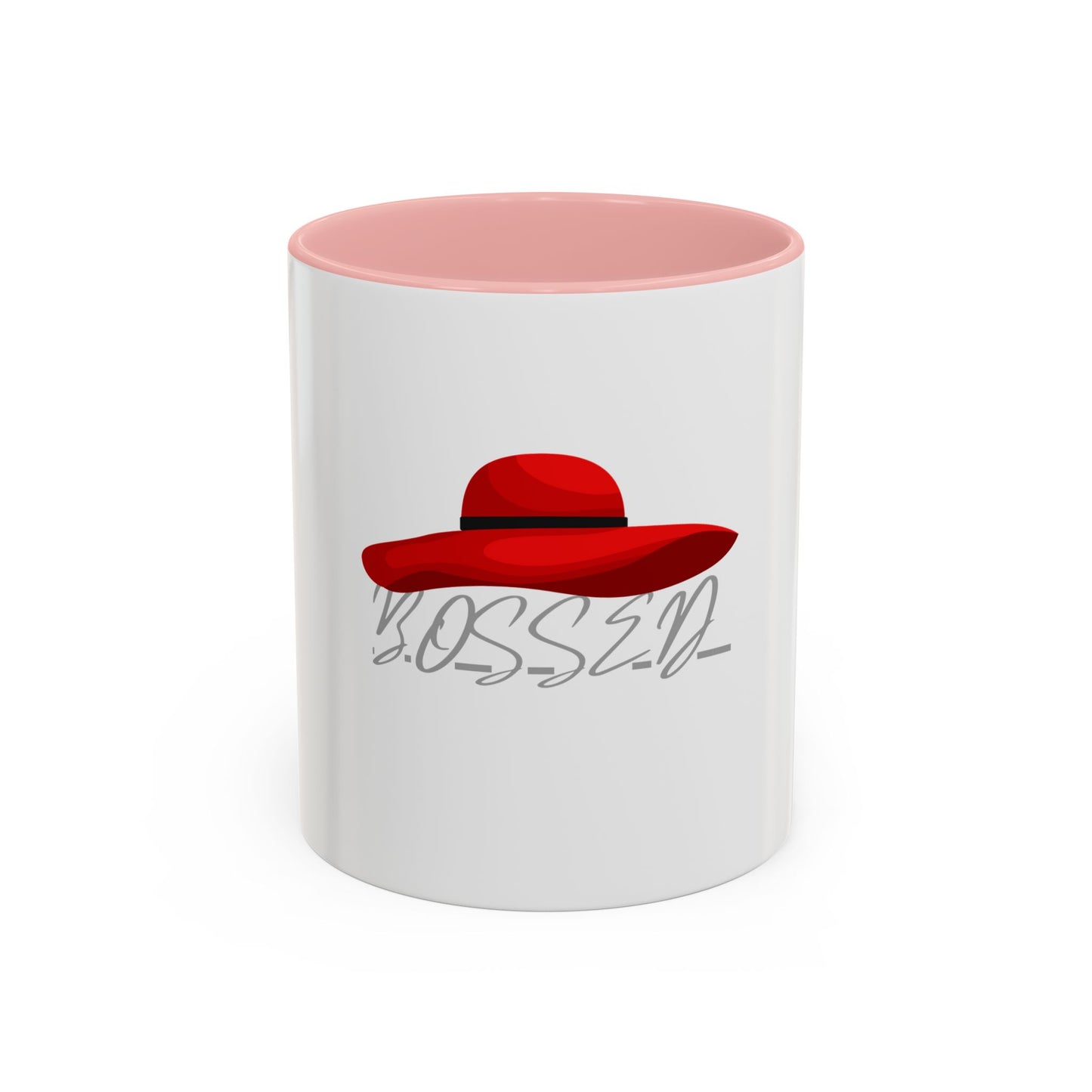 Bold Red Hat Accent Coffee Mug - Stylish Drinkware for Fashion Lovers