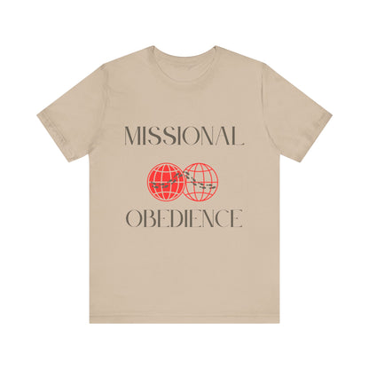 Tee Missional Obedience Unisex Jersey Short Sleeve