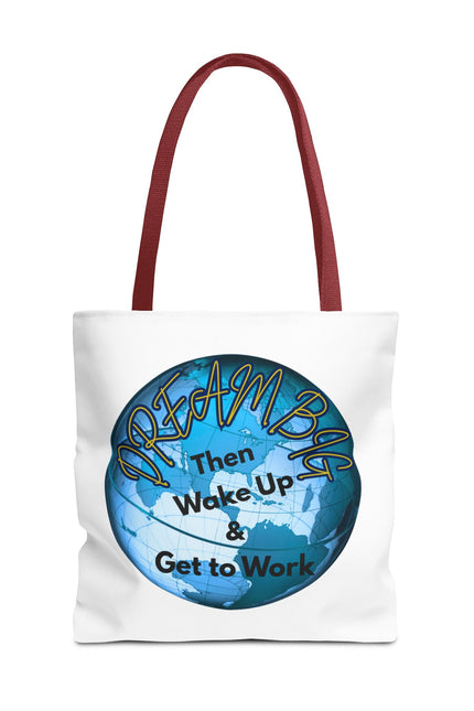 Dream Big Tote Bag - Motivational Earth Design for Daily Inspiration