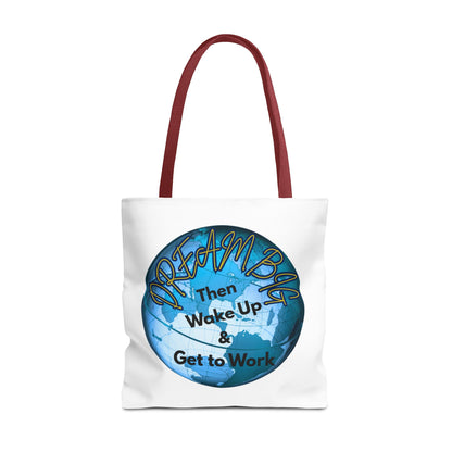 Dream Big Tote Bag - Motivational Earth Design for Daily Inspiration