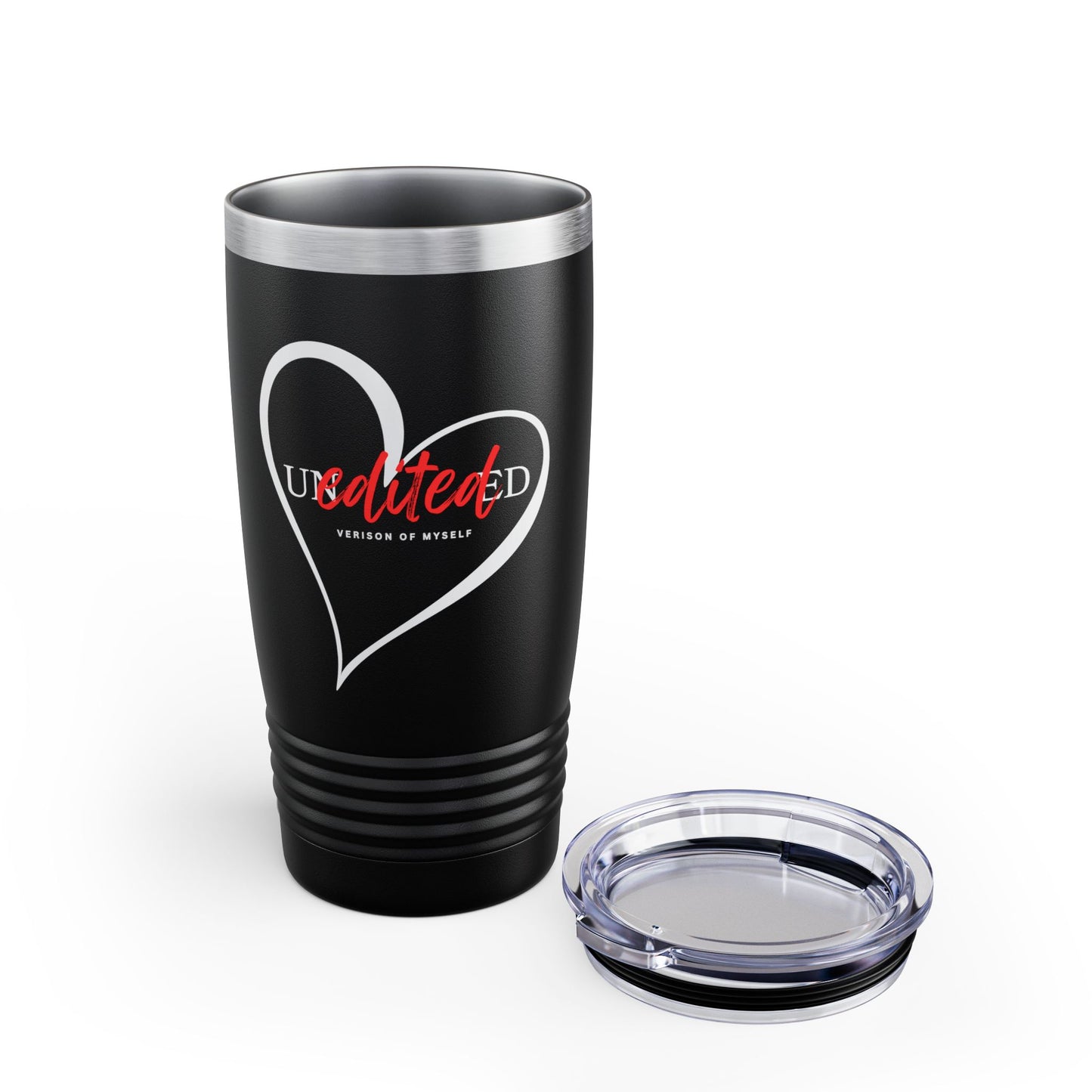 Stylish Insulated Tumbler, Heart Design, 20oz Stainless Steel Travel Mug, Perfect for Gifts, Coffee Lovers, Wedding Favors, and Everyday Use