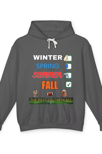Fall Hoodies - Unisex Lightweight Hooded Sweatshirt