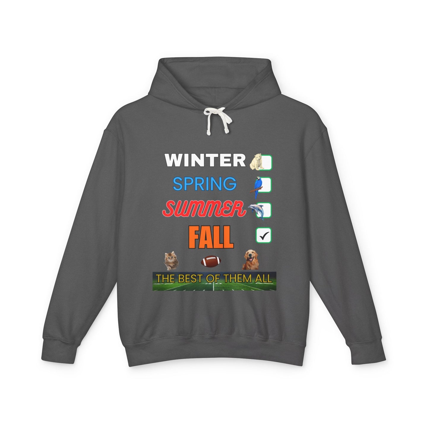 Fall Hoodies - Unisex Lightweight Hooded Sweatshirt