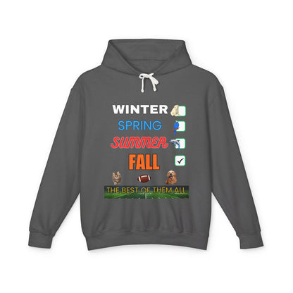 Fall Hoodies - Unisex Lightweight Hooded Sweatshirt