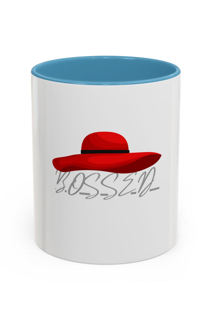 Bold Red Hat Accent Coffee Mug - Stylish Drinkware for Fashion Lovers