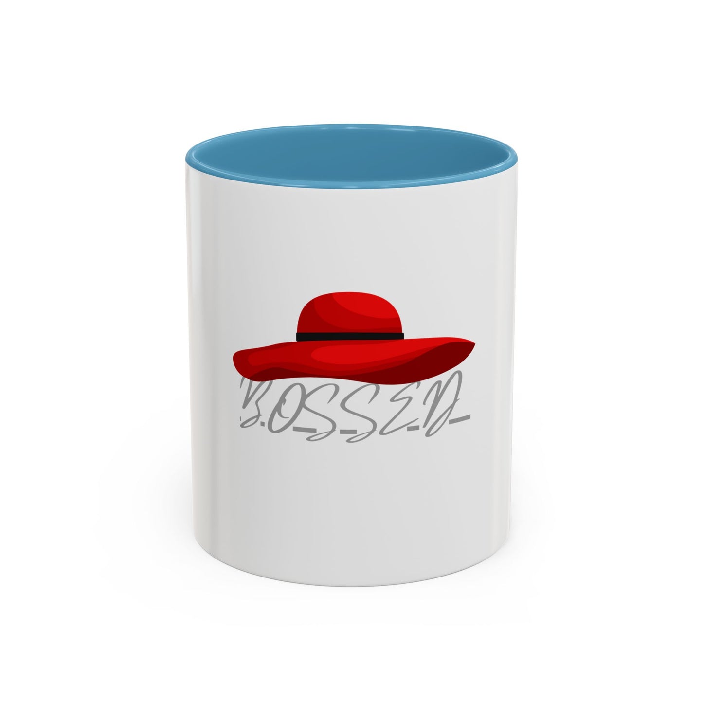 Bold Red Hat Accent Coffee Mug - Stylish Drinkware for Fashion Lovers