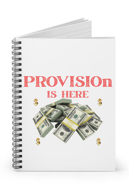 Money Provision Spiral Notebook - Creative Writing, Journaling, Gift for Entrepreneurs, Note-taking, Business Planner