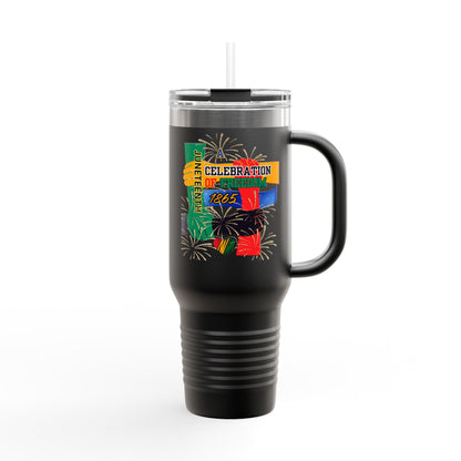 Juneteenth Celebration Insulated Travel Mug - 40oz Freedom Design