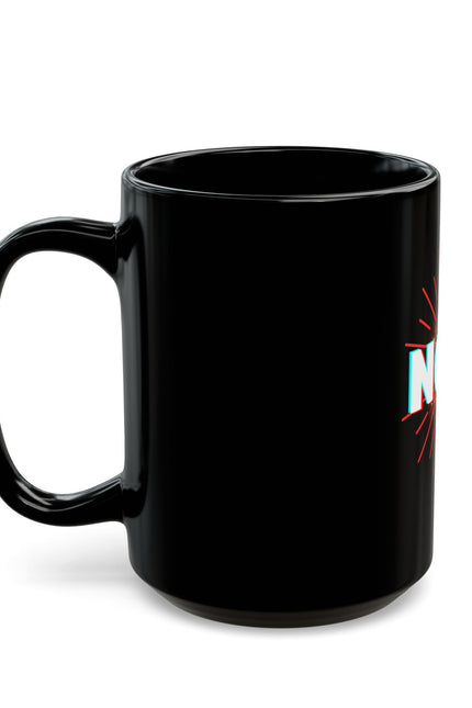 Inspirational Black Mug - 'Never Over Now' - Motivational Coffee Cup for Daily Inspiration