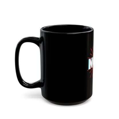 Inspirational Black Mug - 'Never Over Now' - Motivational Coffee Cup for Daily Inspiration