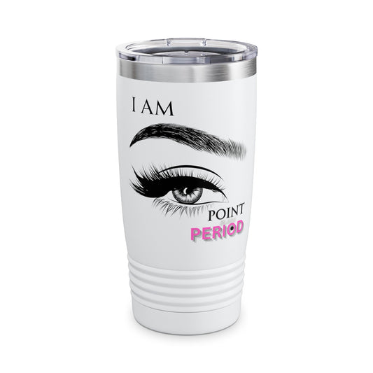 Empowering Ringneck Tumbler for Everyday Confidence, 20oz Travel Mug, Motivational Drinkware, Inspirational Gift, Eye Design